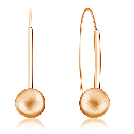 Серьги из красного золота