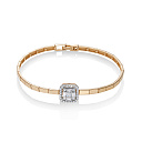 Браслет из красного золота с бриллиантами