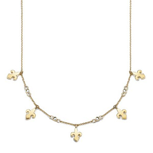 Колье из желтого золота