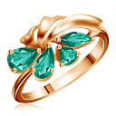 Кольцо из красного золота с агатом