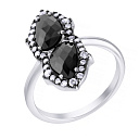 Кольцо из серебра с фианитом