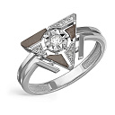 Кольцо из белого золота с бриллиантами