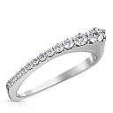 Кольцо из белого золота с бриллиантами