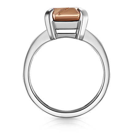 Кольцо из серебра с позолотой