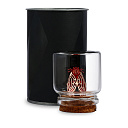 Кольцо из красного золота с сапфиром, эмалью