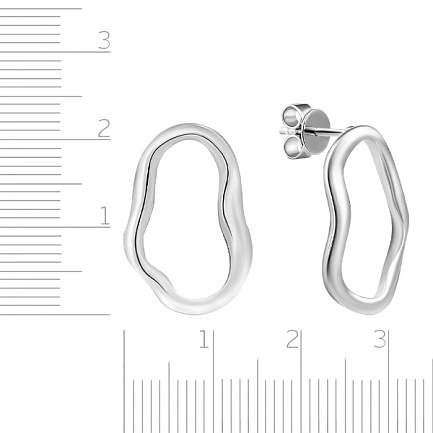 Пусеты из серебра