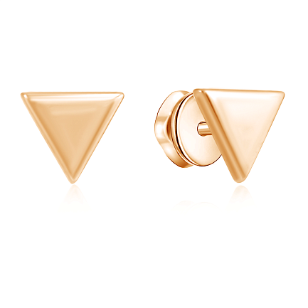 Серьги из красного золота