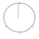 Браслет на ногу декоративный из серебра