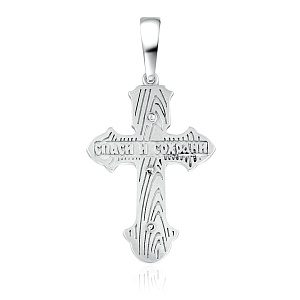 Крест из серебра с эмалью