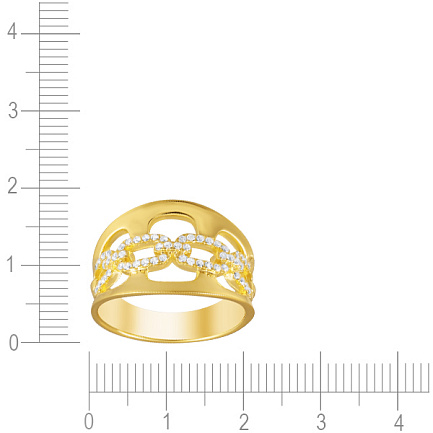 Кольцо из серебра с фианитом