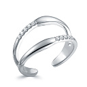 Кольцо из белого золота с бриллиантами