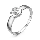 Кольцо из белого золота с бриллиантом