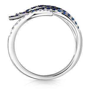 Кольцо из белого золота с бриллиантом