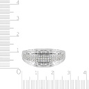 Кольцо из белого золота с бриллиантами