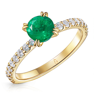 Кольцо из белого золота