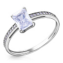 Кольцо из серебра с фианитом