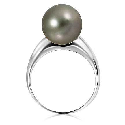 Кольцо из белого золота с жемчугом