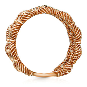 Кольцо из красного золота