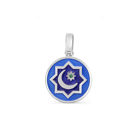 Подвеска из серебра с фианитом