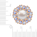Кольцо из красного золота с жемчугом