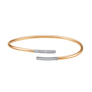 Браслет из красного золота с бриллиантами