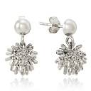 Серьги из белого золота