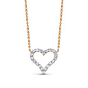 Колье из красного золота с бриллиантами