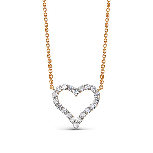 Колье из красного золота с бриллиантами