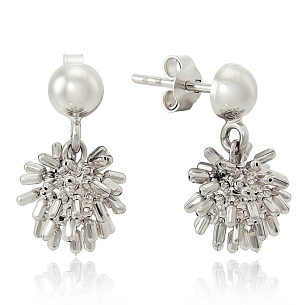 Серьги из белого золота