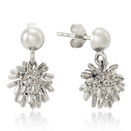 Серьги из белого золота