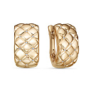 Серьги из красного золота с бриллиантами