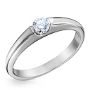 Кольцо из белого золота с бриллиантом