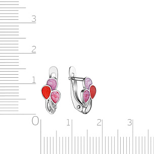 Серьги детские из серебра