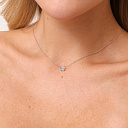 Колье из белого золота с бриллиантами