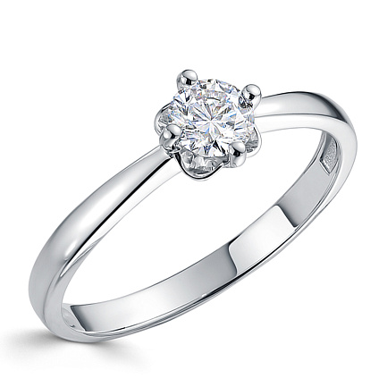 Кольцо из белого золота