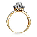 Кольцо из желтого золота с бриллиантами