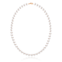 Бусы из красного золота с жемчугом