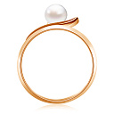 Кольцо из красного золота с жемчугом