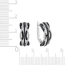 Серьги из белого золота с бриллиантами