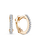 Серьги из красного золота с бриллиантами