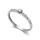 Кольцо из белого золота с бриллиантами