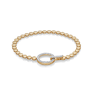 Браслет из красного золота с бриллиантами