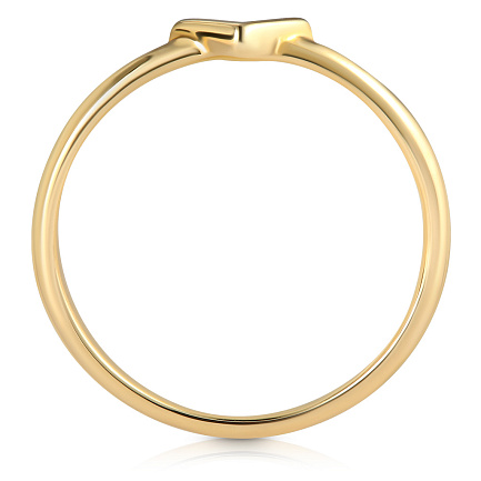 Кольцо без вставок из золота