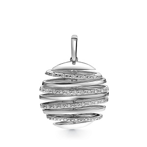 Подвеска из белого золота с бриллиантами