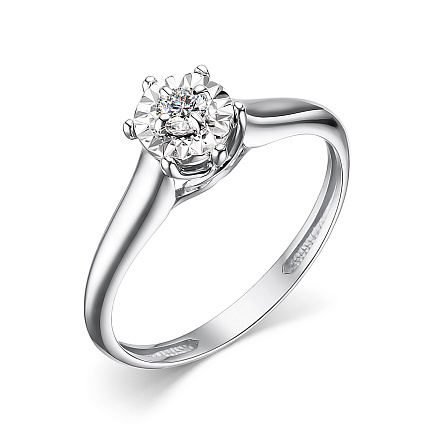 Кольцо из белого золота