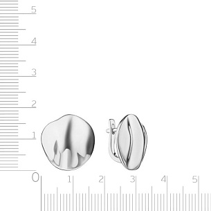 Серьги с английским замком из серебра