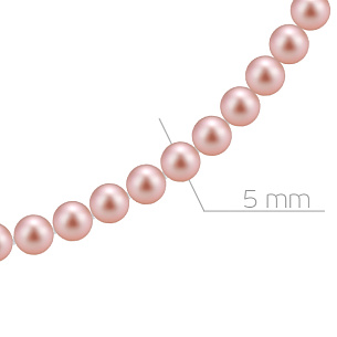 Бусы из красного золота с жемчугом