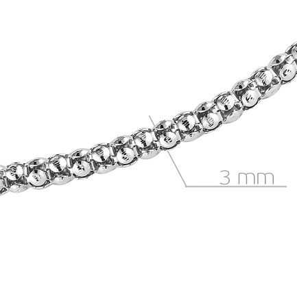 Цепь декоративная из серебра