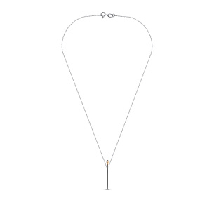 Колье из серебра с бриллиантом