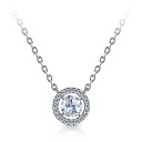 Колье из серебра с фианитом